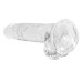 7 Inch Realistic Dildo With Balls - Translucent 7 Inch Realistic Dildo With Balls - Translucent