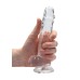 7 Inch Realistic Dildo With Balls - Translucent 7 Inch Realistic Dildo With Balls - Translucent