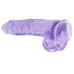 9 Inch Realistic Dildo With Balls - Purple