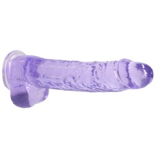 9 Inch Realistic Dildo With Balls - Purple 9 Inch Realistic Dildo With Balls - Purple