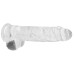 9 Inch Realistic Dildo With Balls - Translucent 9 Inch Realistic Dildo With Balls - Translucent