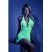 Shock Value Halter Dress - One Size - Neon Green
