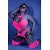 No Promises Teddy Bodystocking - Queen - Neon  Pink