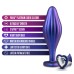 Anal Adventures Matrix - Wavy Bling Plug -  Sapphire