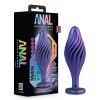 Anal Adventures Matrix - Swirling Bling Plug - Sapphire