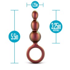 Anal Adventures Matrix - Beaded Loop Plug - Copper Anal Adventures Matrix - Beaded Loop Plug - Copper