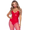 Vinyl Bodysuit - Small - Red