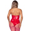 Vinyl Bodysuit - Small - Red