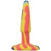 A-Play Groovy Silicone Anal Plug 4 Inch - Sunrise