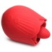 Bloomgasm - French Rose Licking and Vibrating  Stimulator - Red
