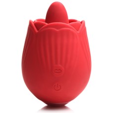 Bloomgasm - French Rose Licking and Vibrating  Stimulator - Red