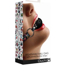 Breatheable Ball Gag - Old School Tattoo Style - Black Breatheable Ball Gag - Old School Tattoo Style - Black