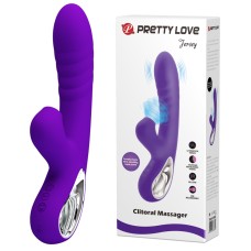 Pretty Love Jersey Sucking and Vibrating Rabbit - Purple Pretty Love Jersey Sucking and Vibrating Rabbit - Purple