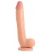 Long Logan 10 Inch Dildo With Balls - Light