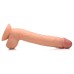 Long Logan 10 Inch Dildo With Balls - Light