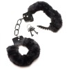 Cuffed in Fur Furry Handcuffs - Black