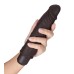 Dr. Skin Silicone - Dr. David - 8 Inch Vibrating  Dildo - Brown