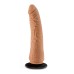 Lock on - Hexanite - 7.5 Inch Dildo With Suction  Cup Adapter - Mocha