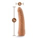 Lock on - Hexanite - 7.5 Inch Dildo With Suction  Cup Adapter - Mocha