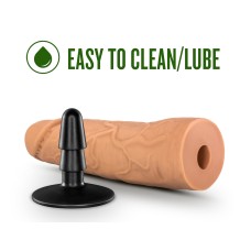 Lock on - Dynamite - 7 Inch Dildo With Suction Cup Adapter - Mocha Lock on - Dynamite - 7 Inch Dildo With Suction Cup Adapter - Mocha