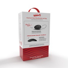 Premium Dual Vibe Remote and Egg - Black Premium Dual Vibe Remote and Egg - Black