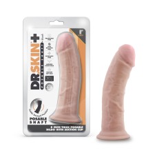 Dr. Skin Plus - 8 Inch Thick Posable Dildo - Vanilla Dr. Skin Plus - 8 Inch Thick Posable Dildo - Vanilla