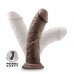 Dr. Skin Plus - 8 Inch Thick Posable Dildo - Chocolate
