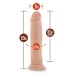 Dr. Skin Plus - 9 Inch Posable Thick Dildo - Vanilla Dr. Skin Plus - 9 Inch Posable Thick Dildo - Vanilla