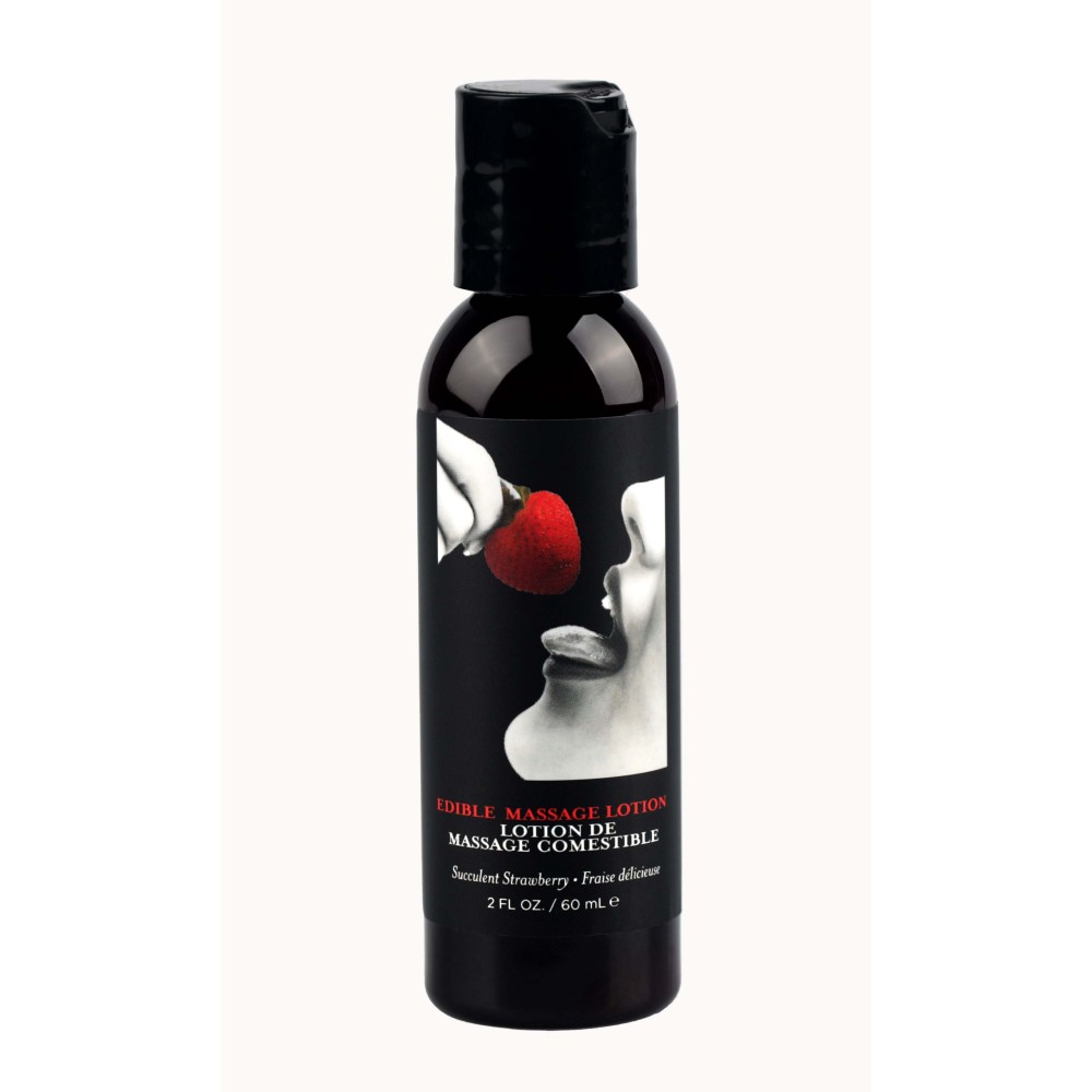 Edible Massage Lotion - Strawberry - 2 Fl. Oz.