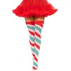 Holiday Ribbon Thigh High - Swirl