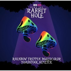 Rainbow Trippin' Psychedelic Toadstool Nipple Cover Pasties Rainbow Trippin' Psychedelic Toadstool Nipple Cover Pasties