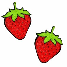 Juicy Strawberry Glitter Nipple Cover Pasties Juicy Strawberry Glitter Nipple Cover Pasties