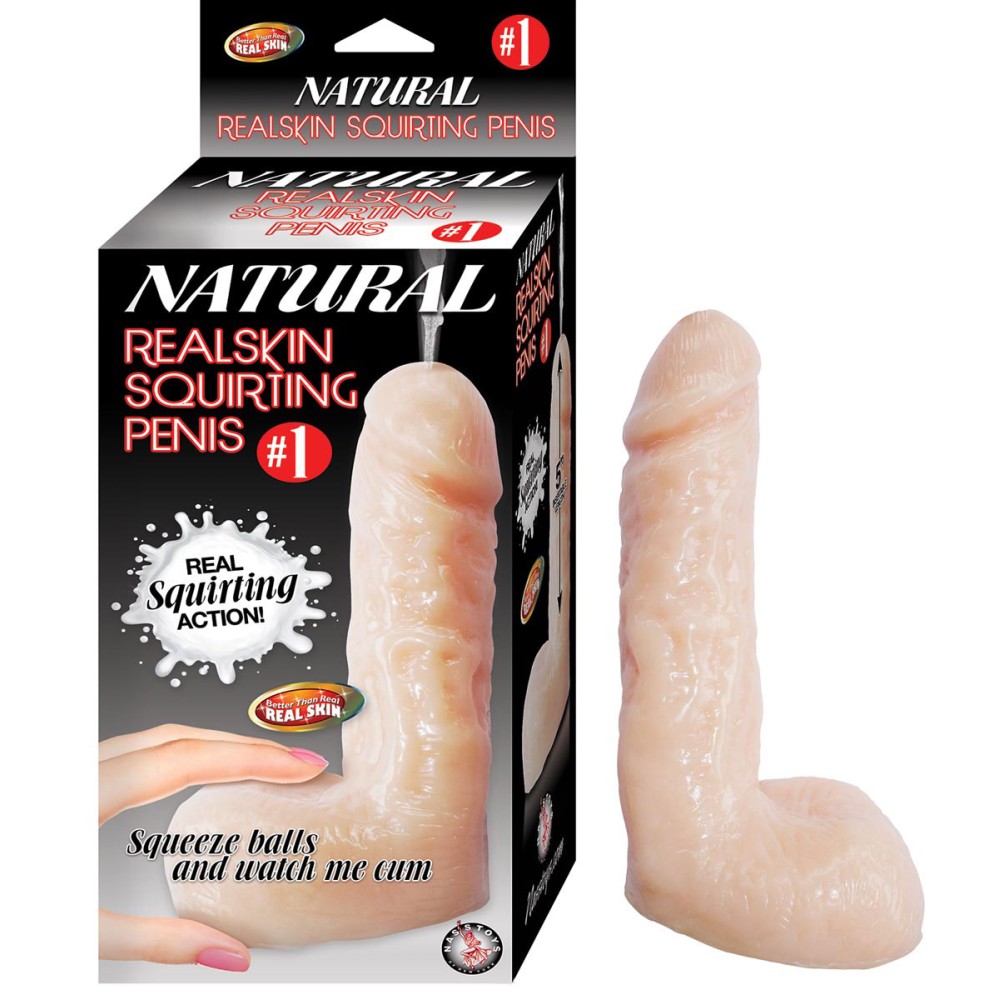 Natural Realskin Squirting Penis #1 - Flesh Natural Realskin Squirting Penis #1 - Flesh