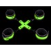 Hand and Ankle Cuffs With Hogtie - Glow in the  Dark