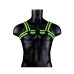 Bonded Leather Buckle Harness - Large/xlarge - Glow in the Dark