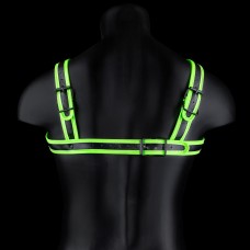 Bonded Leather Buckle Harness - Small/medium - Glow in the Dark Bonded Leather Buckle Harness - Small/medium - Glow in the Dark