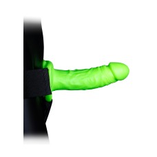 Realistic Hollow Strap-on Harness 7 Inch - Glow in the Dark Realistic Hollow Strap-on Harness 7 Inch - Glow in the Dark