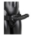 Hollow Strap-on Without Balls 8 Inch - Black