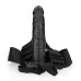 Hollow Strap-on Without Balls 8 Inch - Black