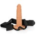 Hollow Strap-on Without Balls 8 Inch - Tan