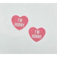 i'm Horny Berry Candy Heart Pasties i'm Horny Berry Candy Heart Pasties