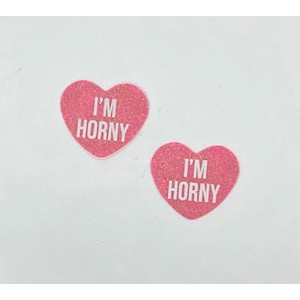 i'm Horny Berry Candy Heart Pasties i'm Horny Berry Candy Heart Pasties
