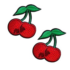 Cherry Licious Sequin Nifty Nipztix Nipple Cover Pasties Cherry Licious Sequin Nifty Nipztix Nipple Cover Pasties