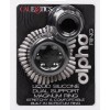 Alpha Liquid Silicone Dual Support Magnum Ring - Black