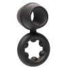 Alpha Liquid Silicone Dual Support Magnum Ring - Black