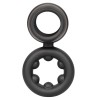 Alpha Liquid Silicone Dual Support Magnum Ring - Black