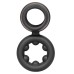 Alpha Liquid Silicone Dual Support Magnum Ring - Black