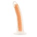 Neo Elite Glow in the Dark - Lavo - 7 Inch Silicone Dual Density Dildo - Neon Orange