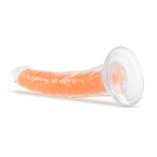 Neo Elite Glow in the Dark - Lavo - 7 Inch Silicone Dual Density Dildo - Neon Orange Neo Elite Glow in the Dark - Lavo - 7 Inch Silicone Dual Density Dildo - Neon Orange