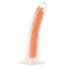 Neo Elite Glow in the Dark - Lavo - 7 Inch Silicone Dual Density Dildo - Neon Orange